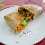 Hibiscus Cafe Oistins Barbados Tasty Handheld Garden Wrap with fish or chicken